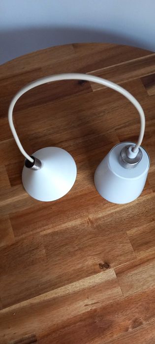 Candeeiro de Teto Abajour de Vidro Branco