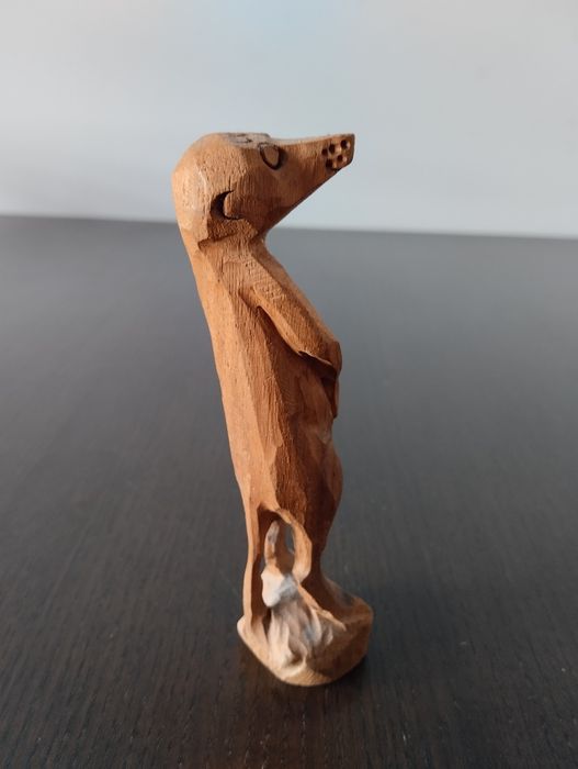 Estátua Artesanal Africana Suricata