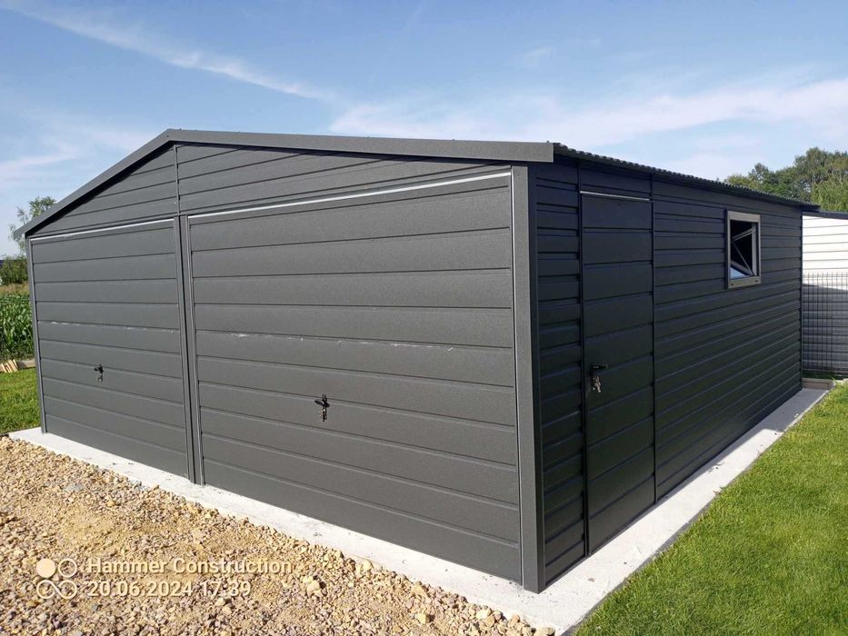 Garaż blaszany PREMIUM. KONSTRUKCJA W OCYNKU. Producent. Cała POLSKA