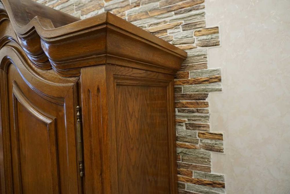 szafa dębowa imponująca , dwudrzwiowa szer. 165 cm (p-1003)