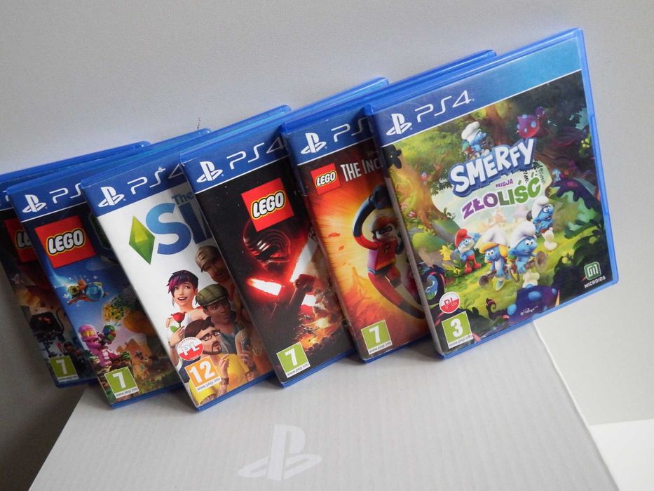 ZESTAW GIER DLA DZIECI PS4/PS5 LEGO / Sims / Smerfy ! mega pakiet !