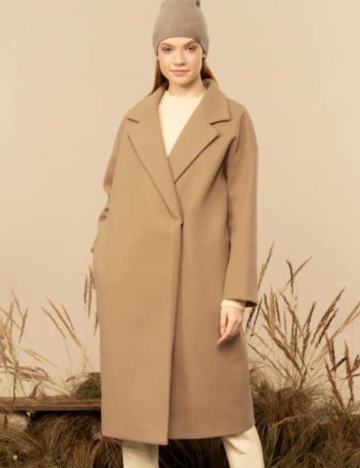 4F Outhorn NOWY Damski płaszcz oversizowy beżowy M