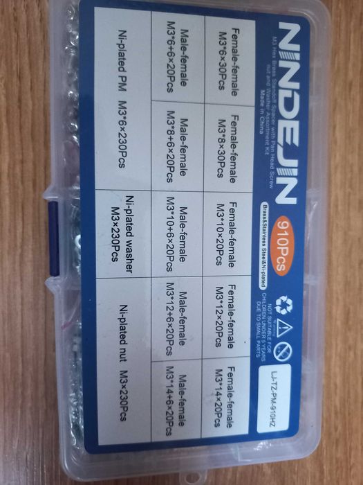 Nindejin 910 Pcs набір  гвинтів для компьютера  набор винтов