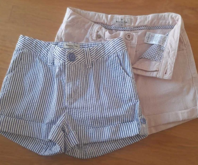Conjunto de 2 Calções Menina Massimo Dutti: Tam 7 Anos