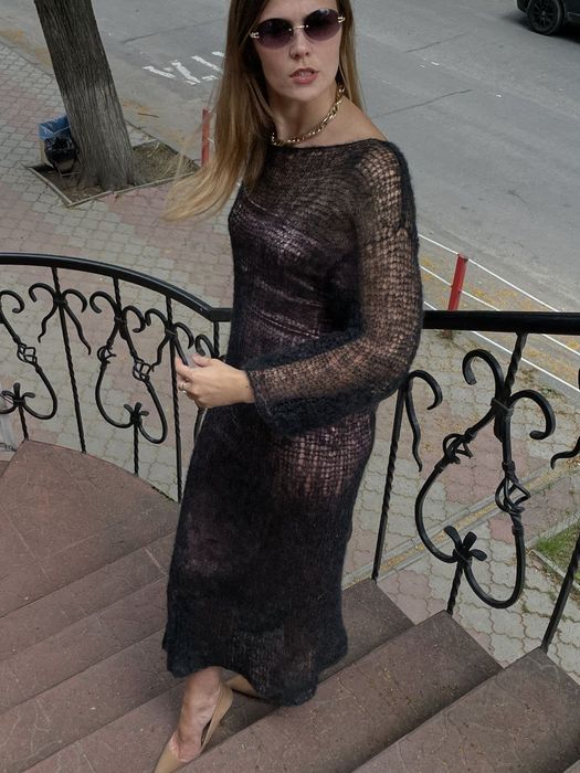 Сукня павутинка чорна мохер італійський