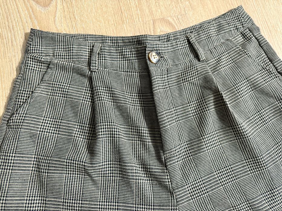 Calções Xadrez Castanhos