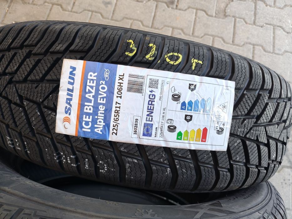 Nowe opony zimowe 225/65/17 Sailun Ice Blazer Alpine 2 Najnowszy model 2026r