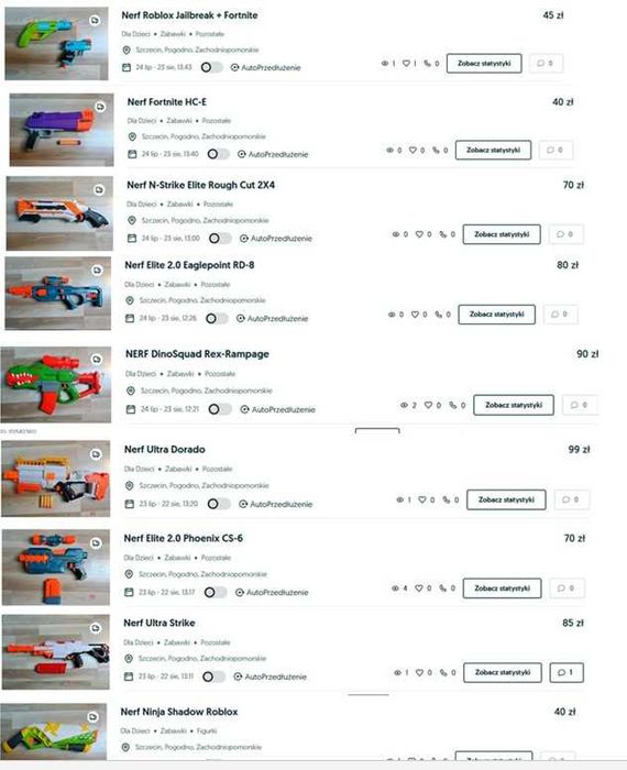 NERF Mega Pack 8x