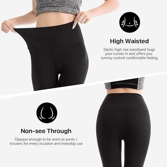 Nowe legginsy damskie czarne /spodnie /modelujące / M !542!