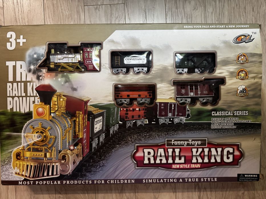Паровоз, залізниця Rail King 162 см