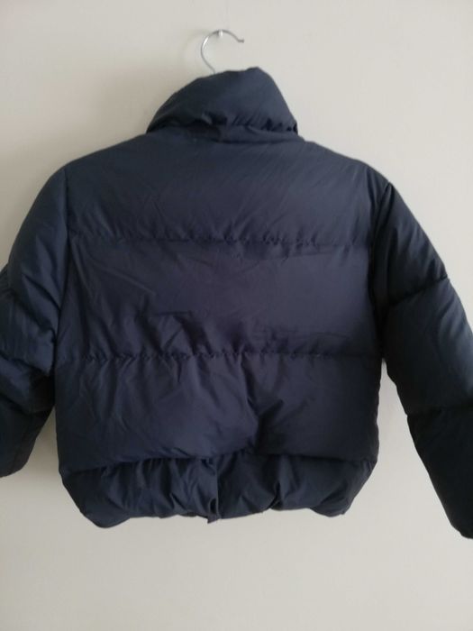 kurtka puchowa ZARA 120 122 na wiek 6-7 lat granat 50/50 puch