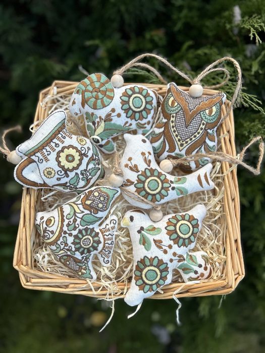 Ялинкові іграшки, подарунок ручної роботи, різдвяний декор