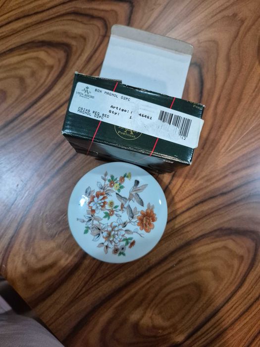 Caixa / Guarda-Joias em Porcelana Vista Alegre – Modelo Magnólia