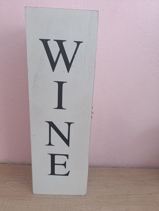 Стильний дерев’яний бокс «Wine» для інтер'єру та подарунків