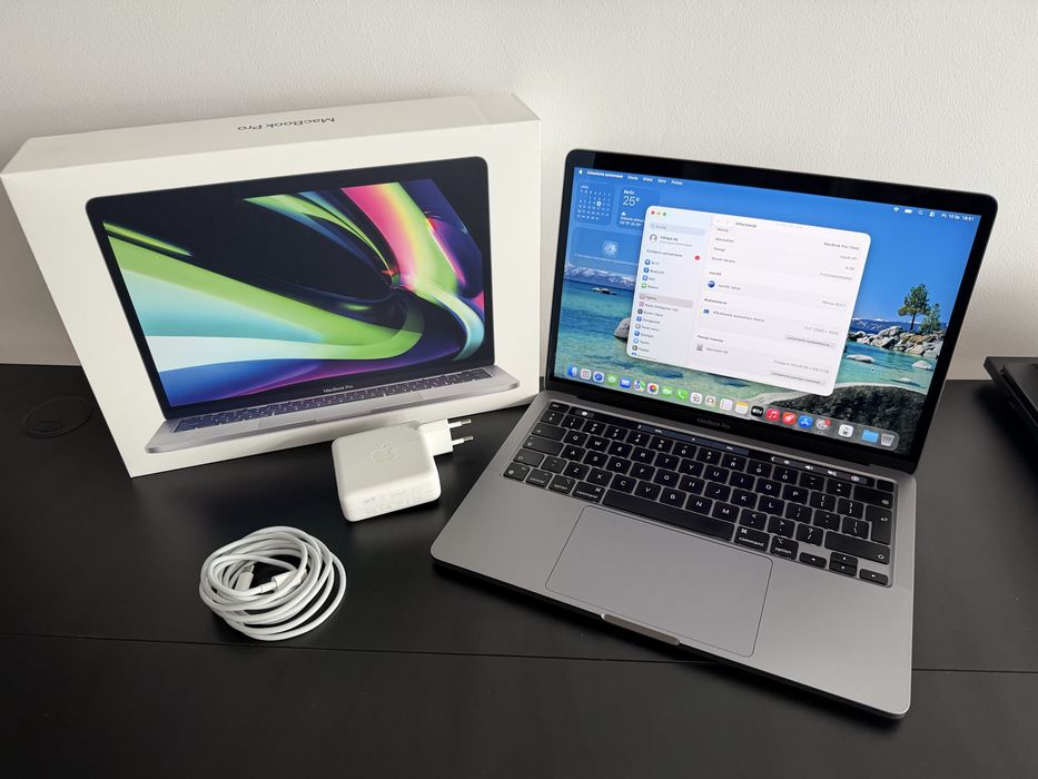 MacBook Pro M1 | 8GB | 256GB SSD | Stan Bdb | Bateria 88% (296 cykli)