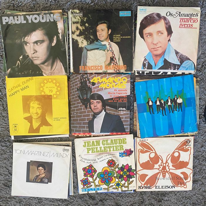 Lote de EP's ( 56 unidades) - vinil 45rpm - anos 80/90