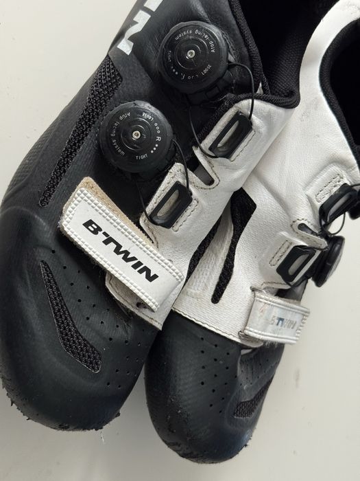 Karbonowe Buty B-Twin SPD bezsznurówkowe 40