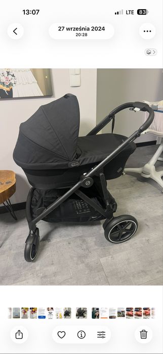 Wózek Cybex e-gazelle S elektryczny gondola + spacerówka