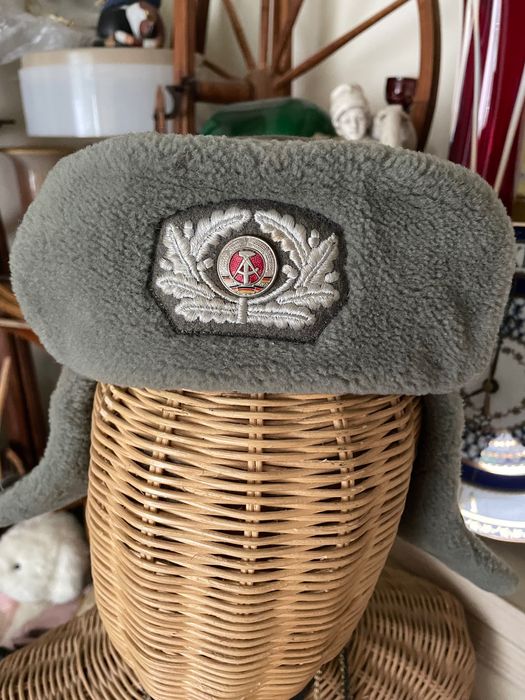 Czapka zimowa uszatka wojsk NRD NVA 1967 r.