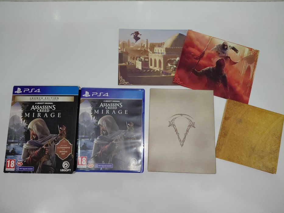 ps4 ASSASSIN'S CREED MIRAGE PL po polsku +litografie+ mapa BIG BOX