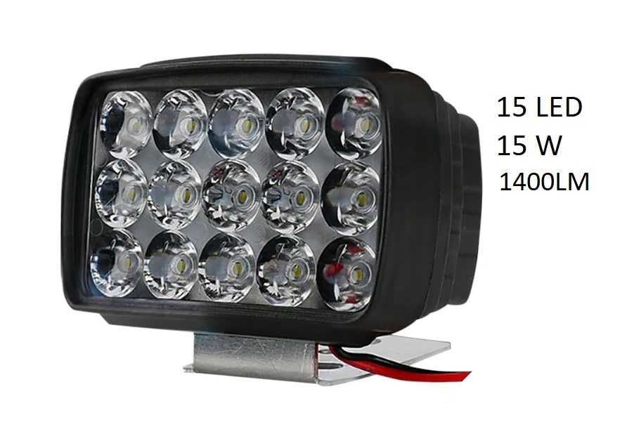 Reflektor Halogen Doświetlacz Samochodowy 18LED 15W