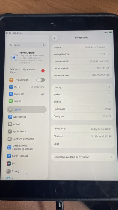 iPad Gen. 8 a2270