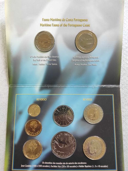 Moedas Escudos em carteira BNC 1997 sem Caixa Exterior