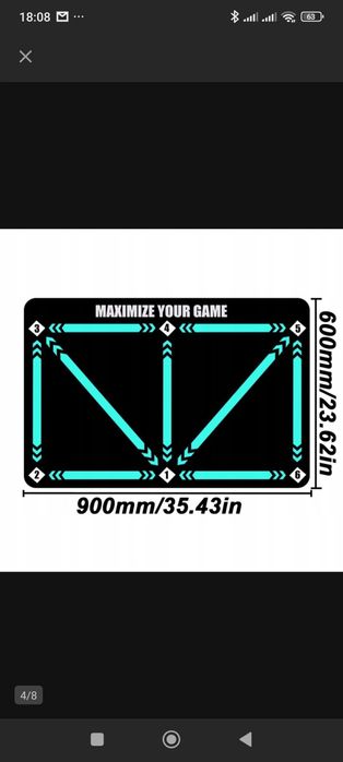 Mata treningowa do pilki nożnej.