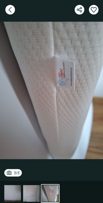 Materac do łóżeczka dziecięcego 120x60