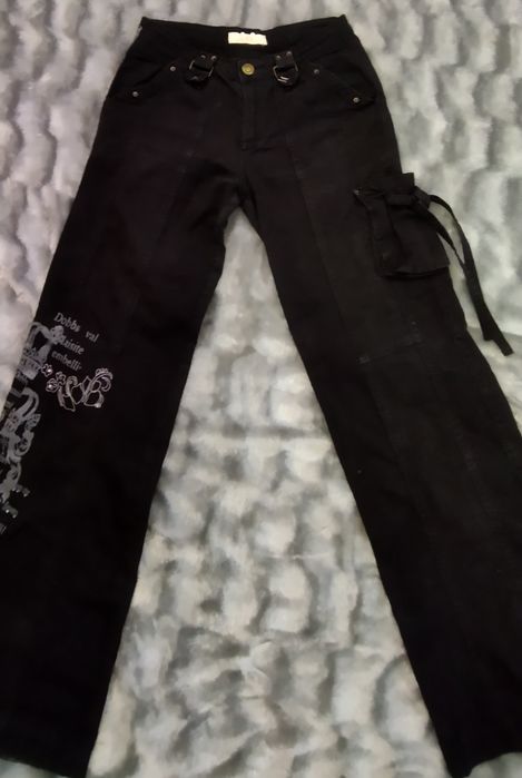 Джинсы стильные с красивой отделкой 46-48 р