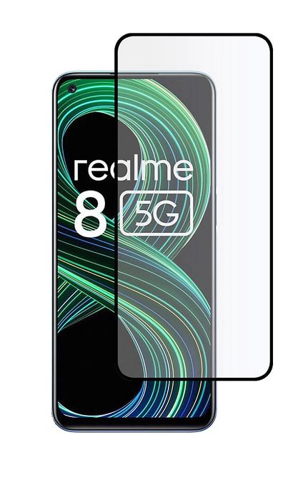 Szkło Hartowane Pełne z Ramką do Realme 8/5G