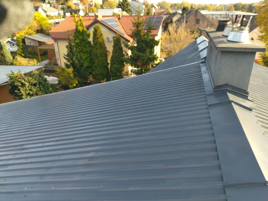 Dach gonty bitumiczne papy termozgrzewalne malowanie dachów