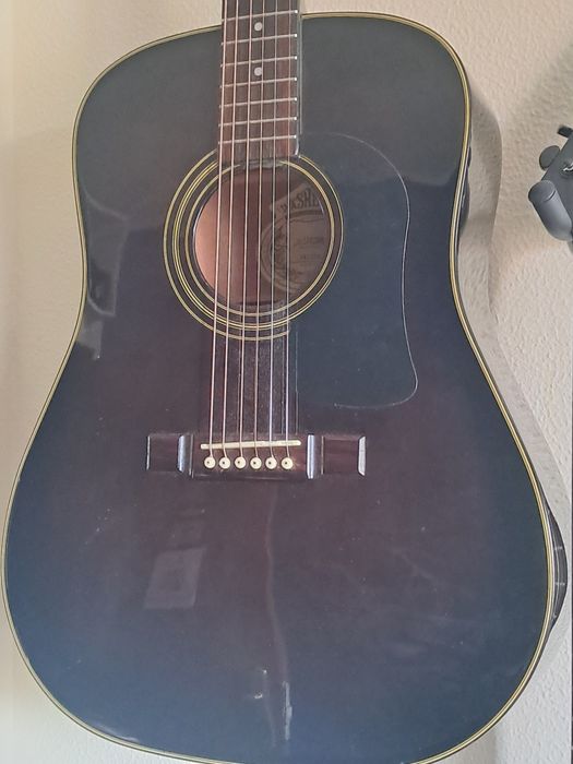 Guitarra eletro acústica washburn D-10 E/BK 1990