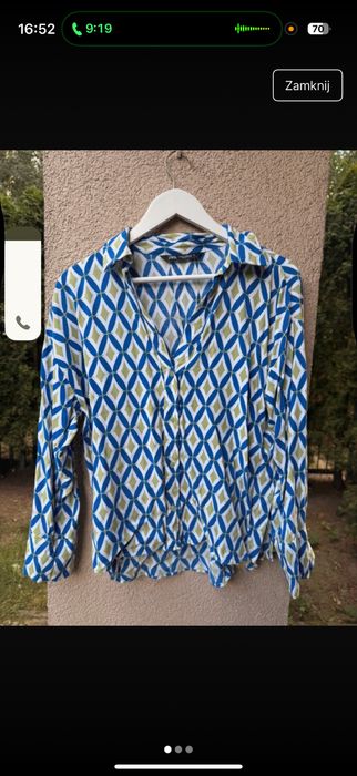 Zara koszula w geonetruczny modny wzór r.M oversize