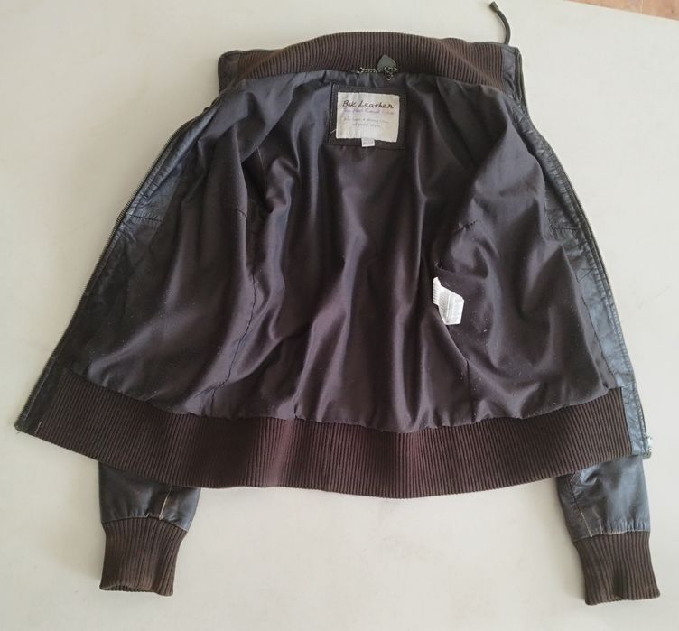 Blusão de cabedal marca BsK Leather