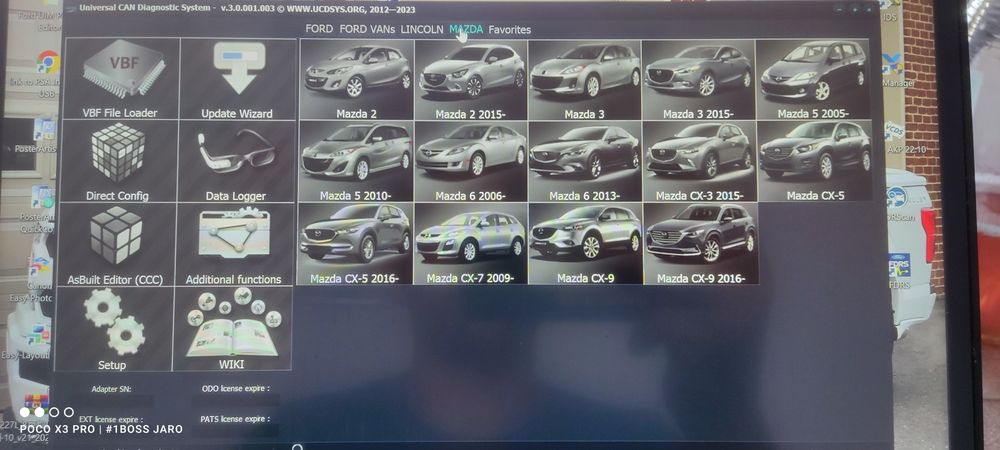 UCDS V5 +FORD Dealer FJDS FLASH+ FDRS z LICENCJĄ 365 dni - Mazda Oem Usb Wi-Fi