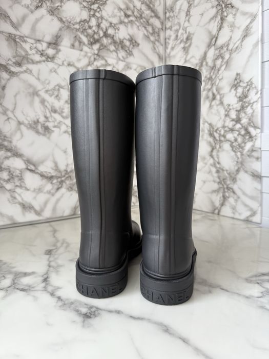 Kalosze Chanel black