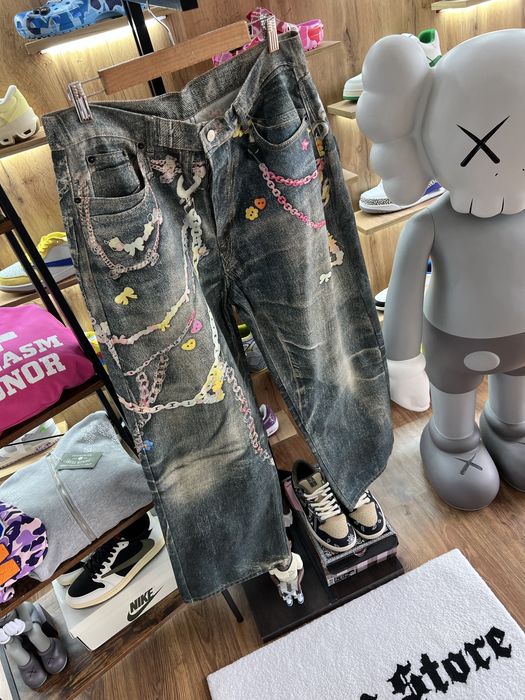 ‼️Знижка‼️Джинси Acne Studios Candy Chain Print