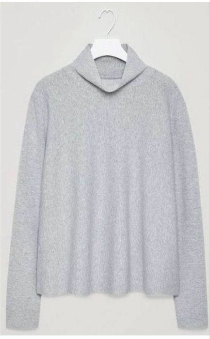 Светр COS oversize 100% cotton, оригінал, сірий, M-L-XL