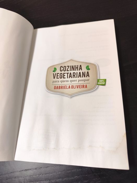 Livro: Cozinha Vegetariana para quem quer poupar - Gabriela Oliveira