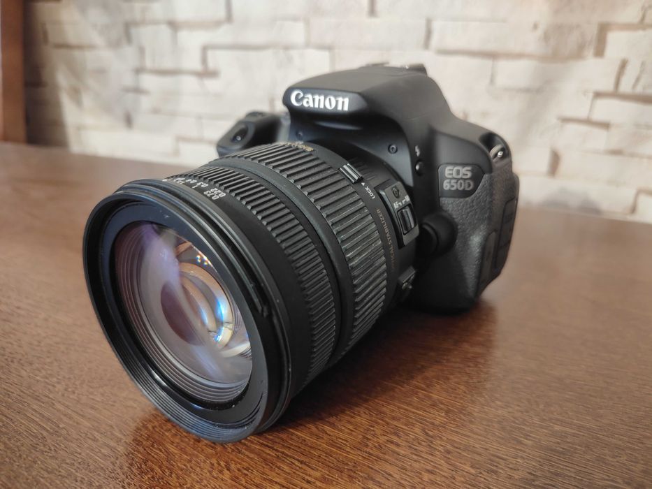 Canon EOS 650D + Sigma 17-70mm Macro OS HSM (przebieg 3000)