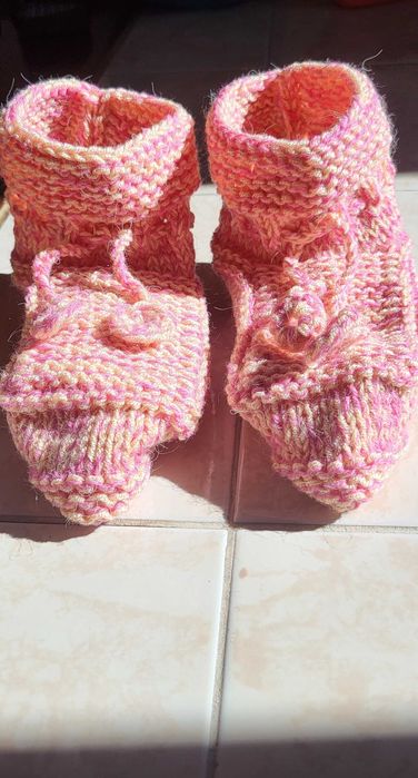 Meias / Sapatos de Lã feitas à Mão