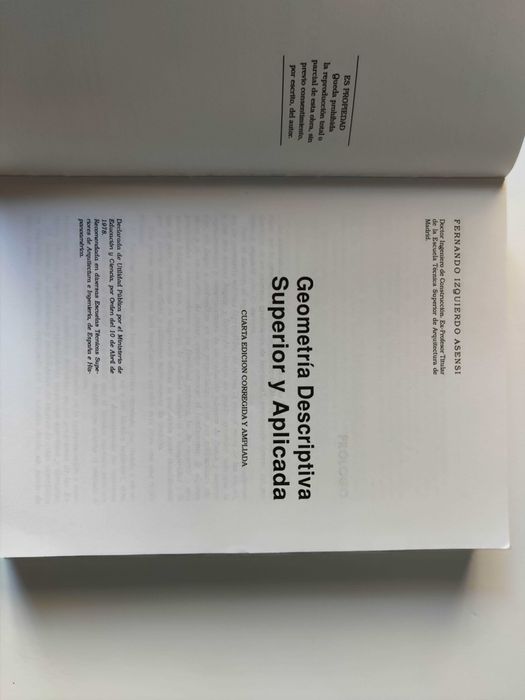 Geometría descriptiva superior y aplicada - Fernando Izquierdo Acensi