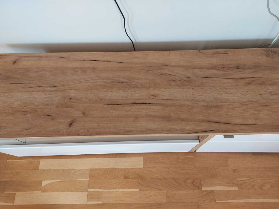 Szafka rtv biala wysoki połysk