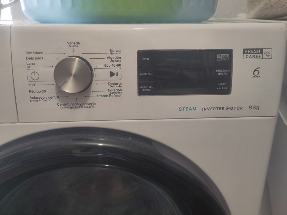 Máquina lavar roupa Whirlpool fresh care 6th sense 8kg