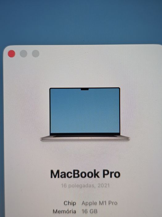 Macbook Pro 16 M1 Pro 16GB/512GB como novo