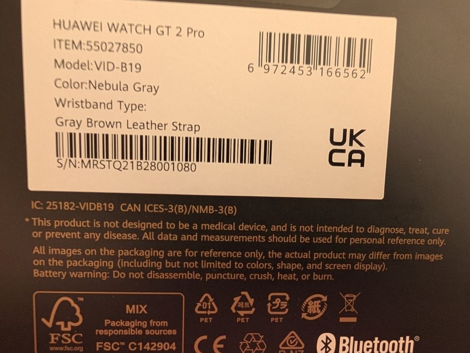 Relógio Huawei GT2 Pro