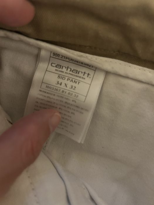 Calcas bege carhartt