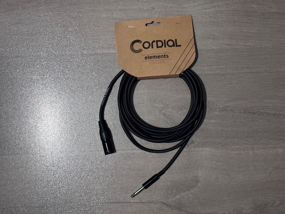 Kable audio Cordial EM 5 MP 5 metrów XLR Jack 2 sztuki
