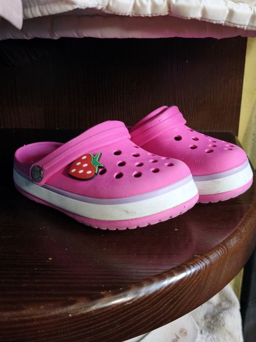 Кроксы на девочку. Детские тапочки 26 размер